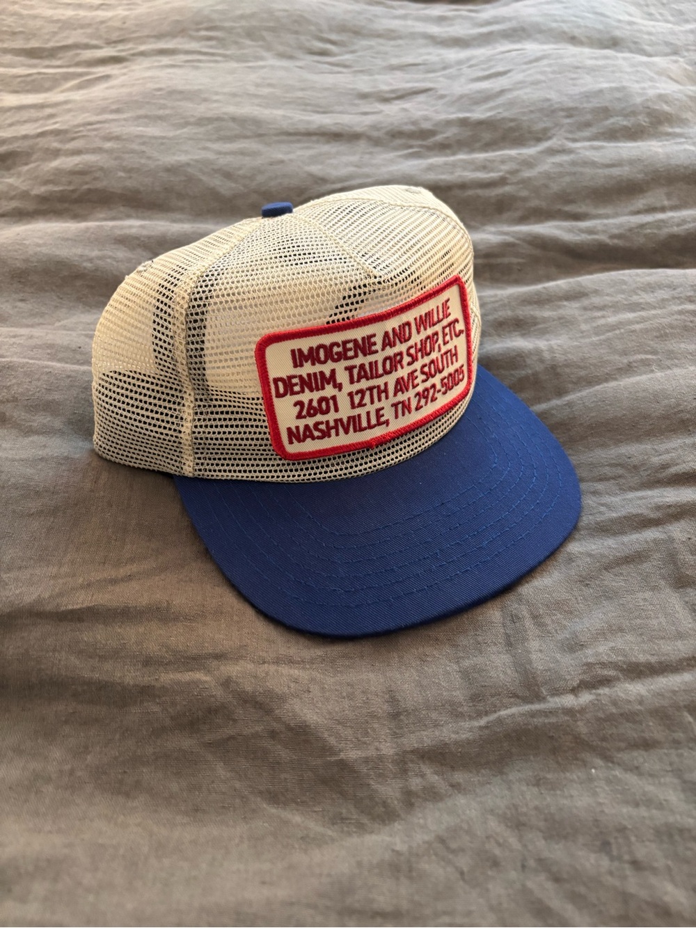 imogene + willie the “tailor shop” mesh trucker